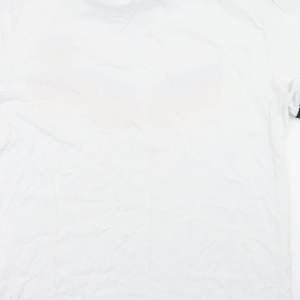 Stanley Mens White  Cotton  T-Shirt Size XL Crew Neck
