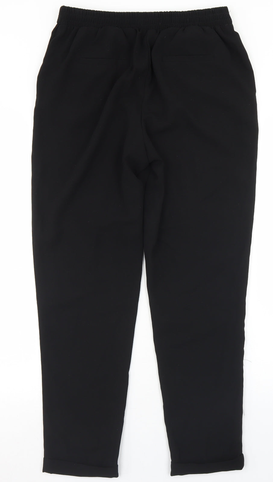 Primark Womens Black  Polyester Dress Pants Trousers Size 12 L27 in Regular Drawstring