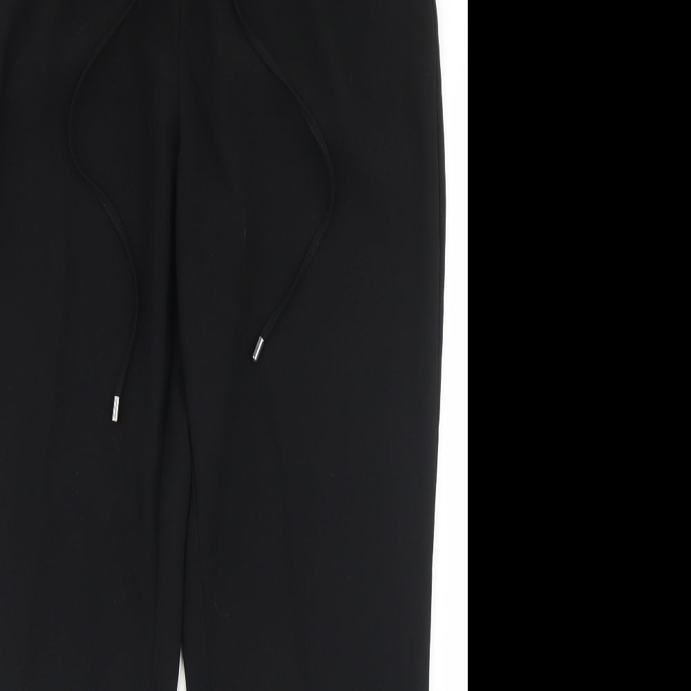 Primark Womens Black  Polyester Dress Pants Trousers Size 12 L27 in Regular Drawstring