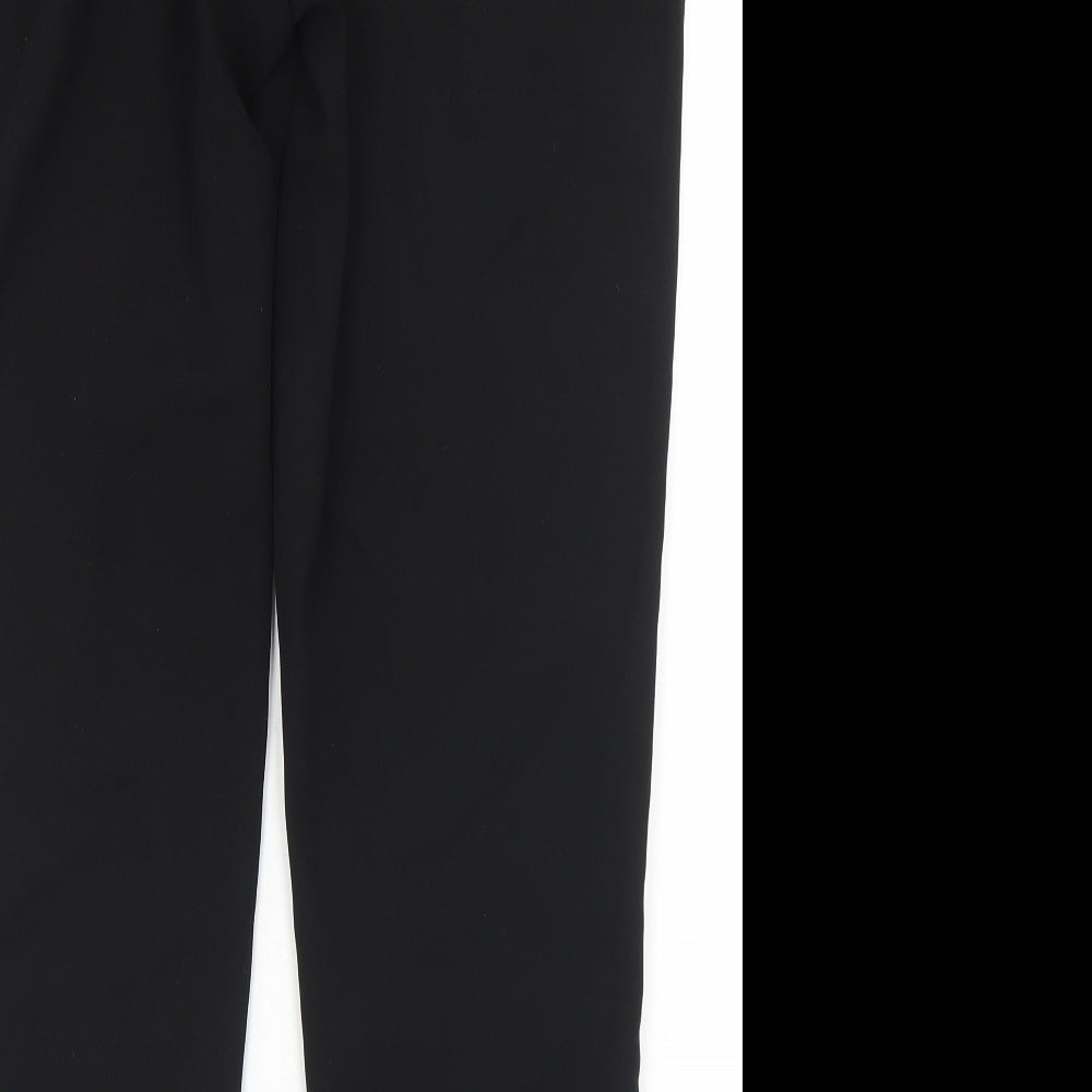 Primark Womens Black  Polyester Dress Pants Trousers Size 12 L27 in Regular Drawstring
