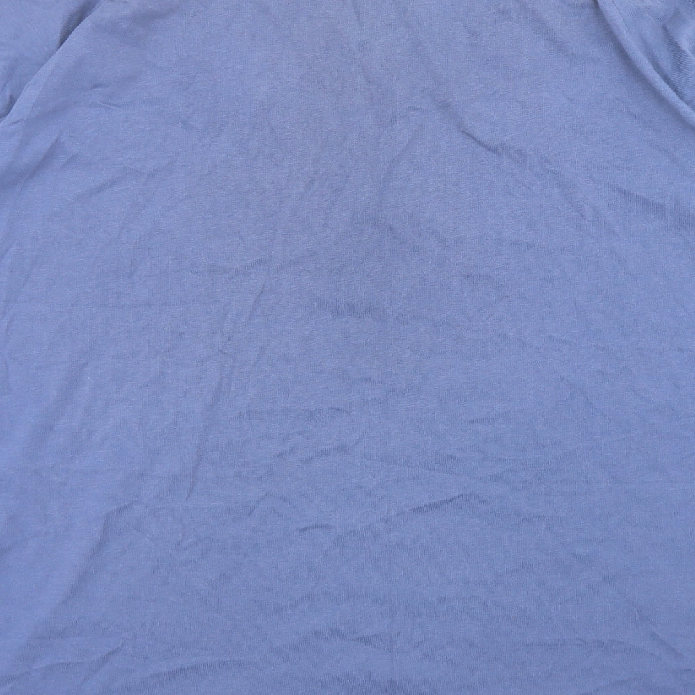 adidas Mens Blue  Camel  T-Shirt Size 2XL Crew Neck