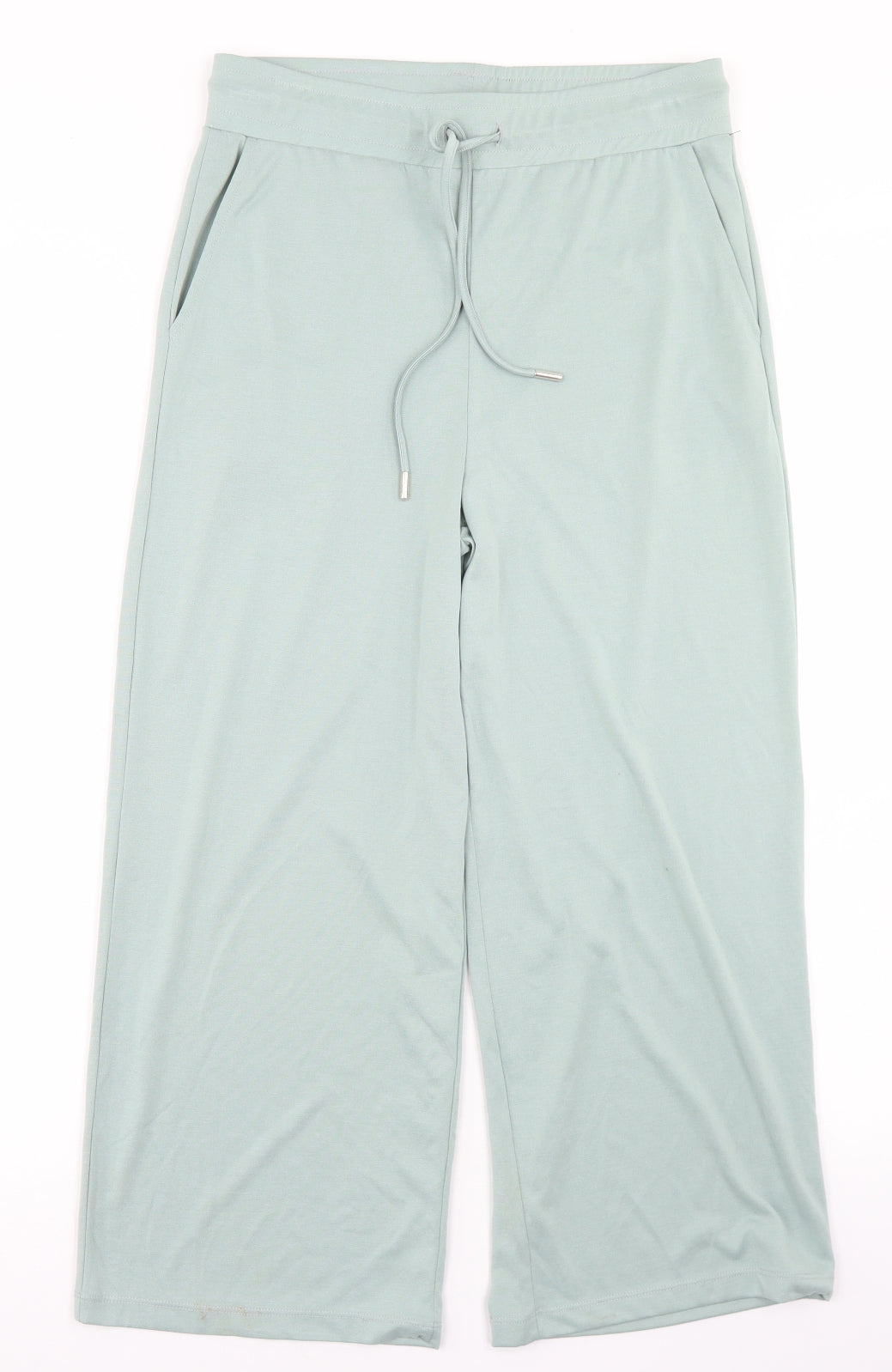 NEXT Womens Blue  Modal Trousers  Size 8 L23 in Regular Drawstring