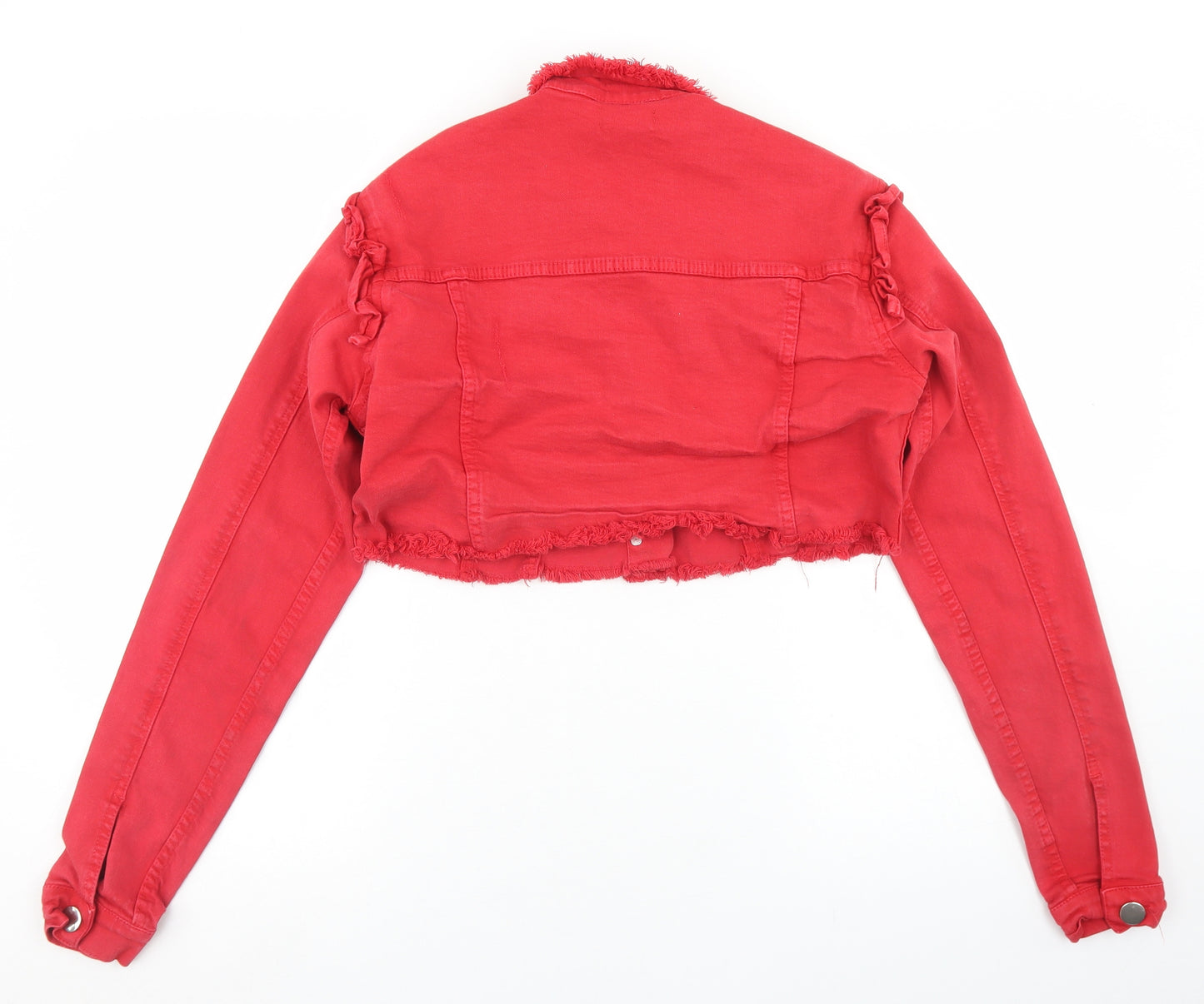 PRETTYLITTLETHING Womens Red   Jacket  Size 10  Button