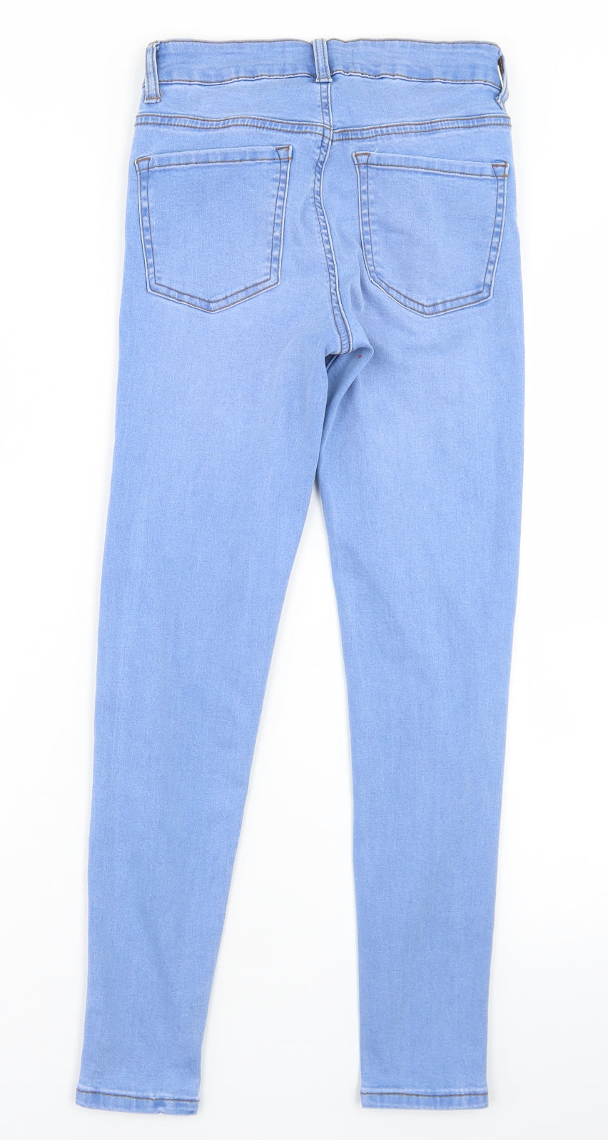 Denim Co Womens Blue  Cotton Skinny Jeans Size 8 L25 in Regular Button