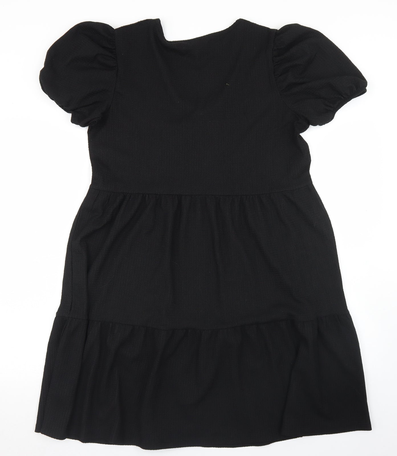 F&F Womens Black  Polyester Trapeze & Swing  Size 12  Round Neck  - Smock Dress