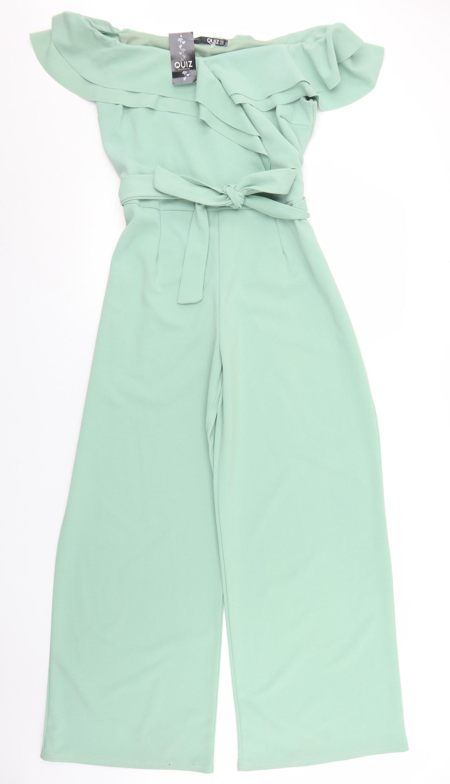 Quiz Womens Green  Polyester Jumpsuit One-Piece Size 18 L29 in Zip