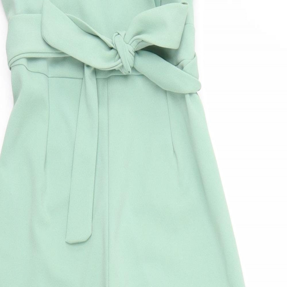 Quiz Womens Green  Polyester Jumpsuit One-Piece Size 18 L29 in Zip
