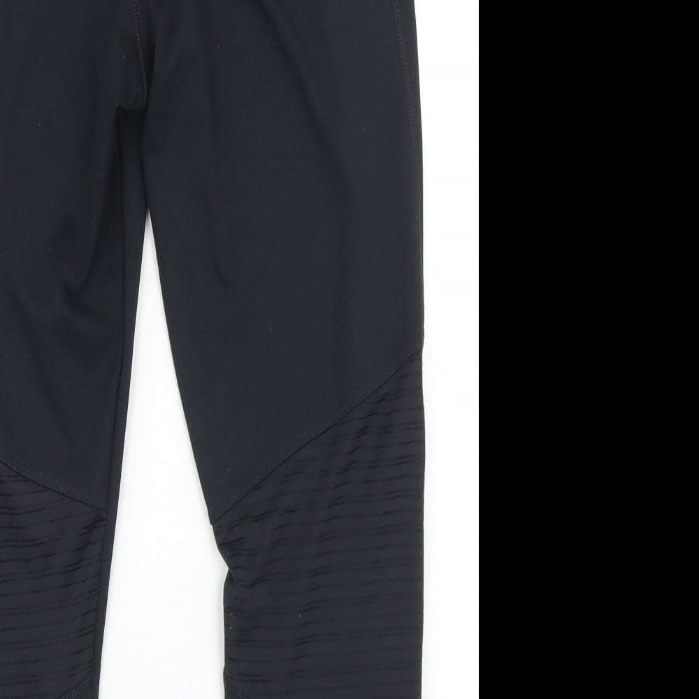 Dunnes Stores Womens Black  Polyester Capri Leggings Size M L21 in Regular