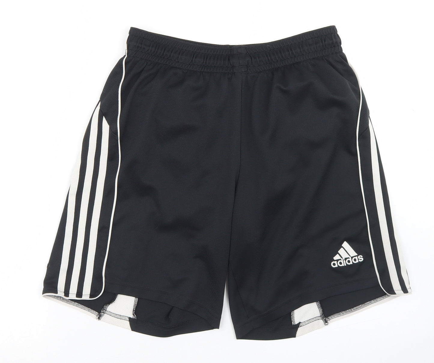 adidas Mens Black  Polyester Athletic Shorts Size S L6 in Regular
