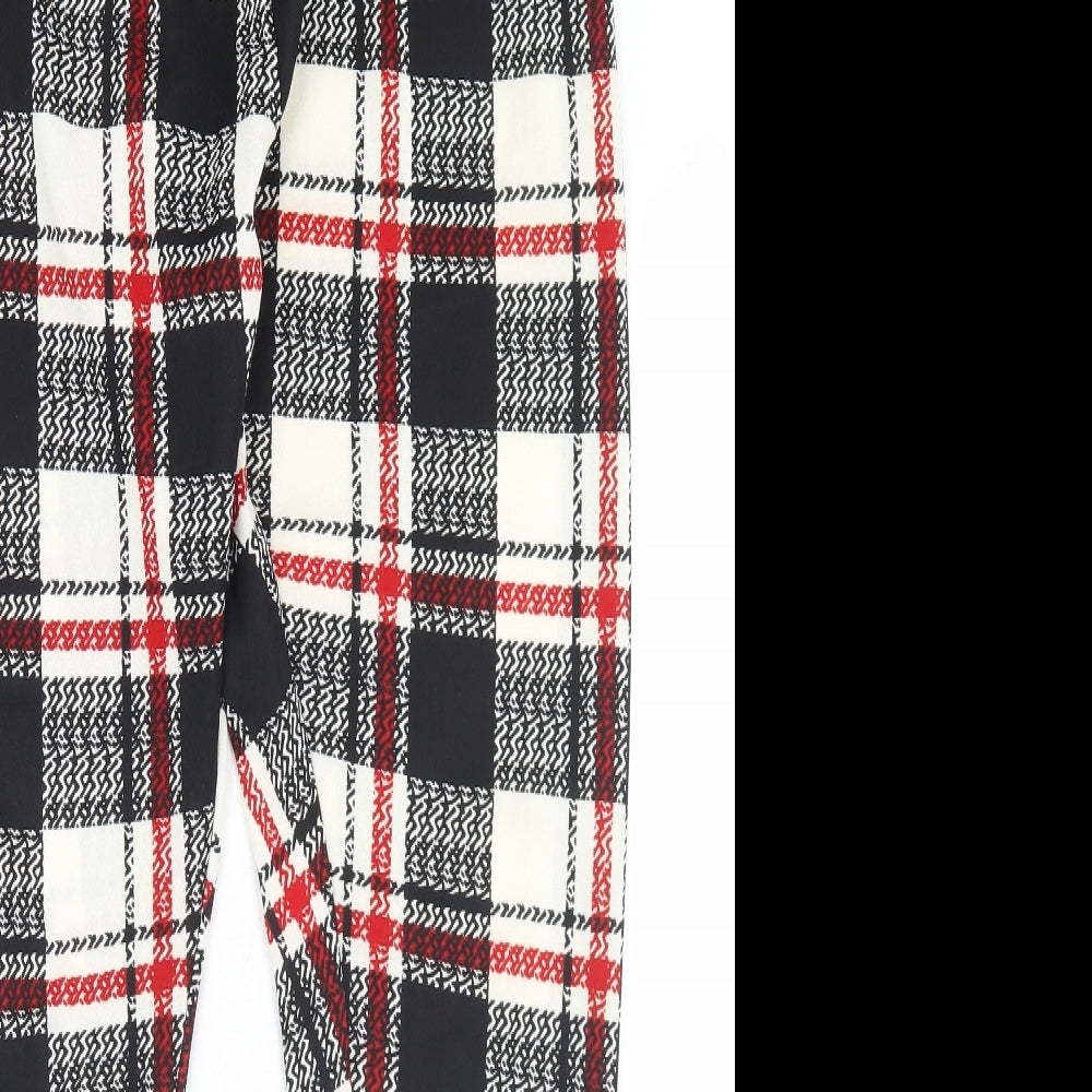 SheIn Womens Multicoloured Plaid Polyester Trousers  Size XL L28 in Regular