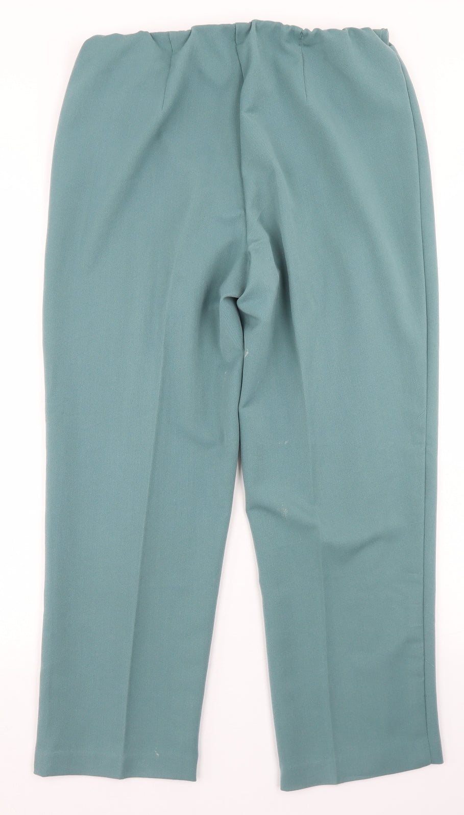 Slimma Womens Blue  Polyester Trousers  Size 14 L24 in Regular Button