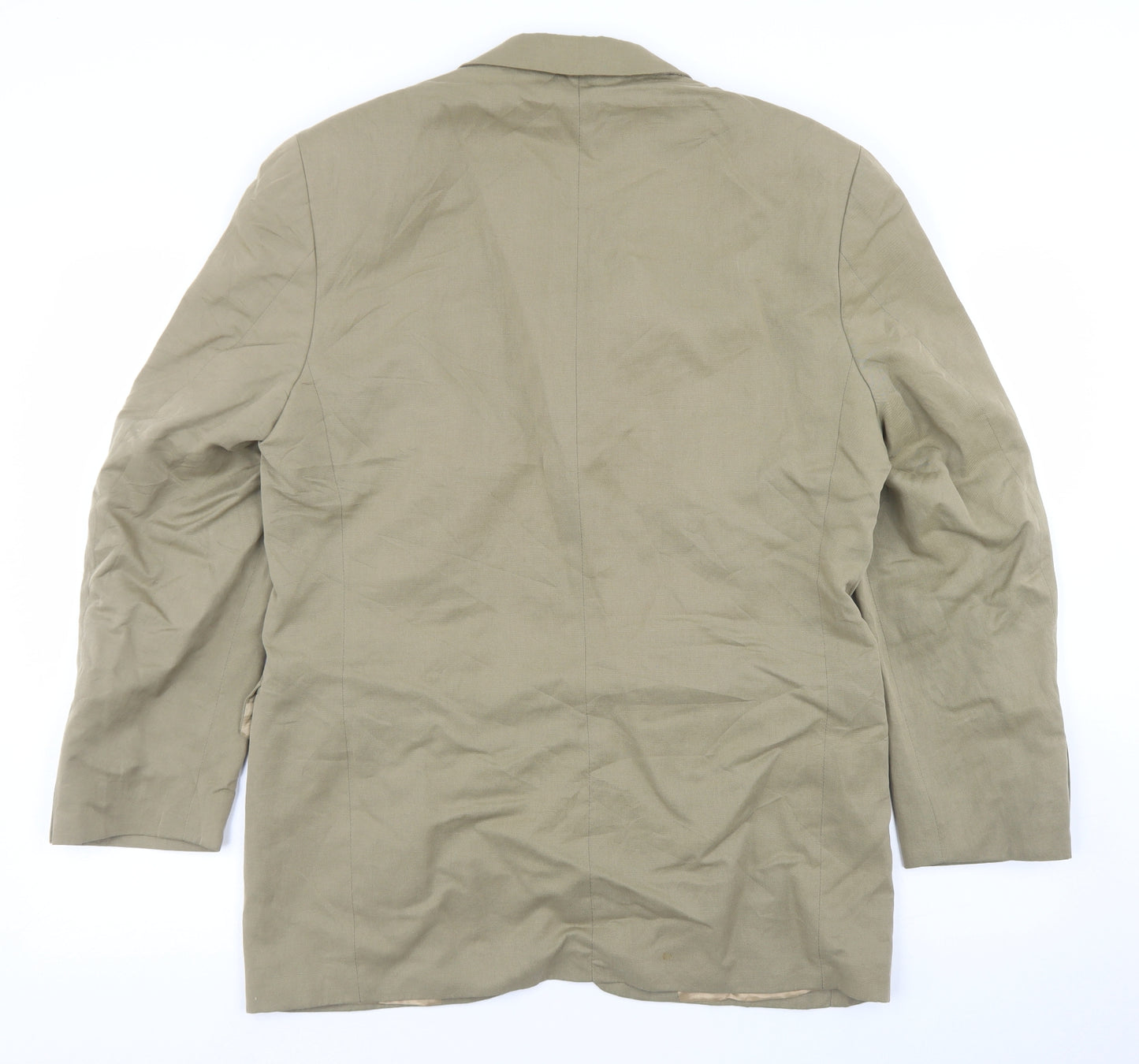 Marks and Spencer Mens Beige  Lyocell Jacket Blazer Size 38