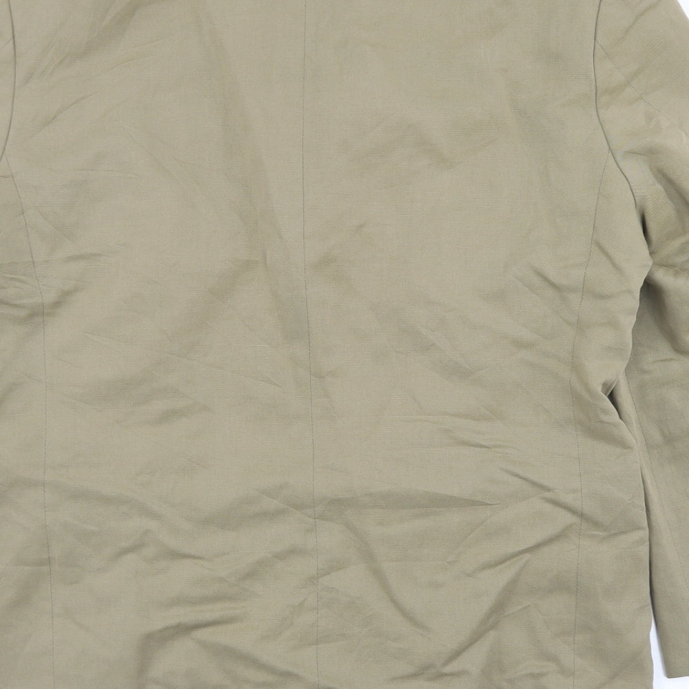 Marks and Spencer Mens Beige  Lyocell Jacket Blazer Size 38