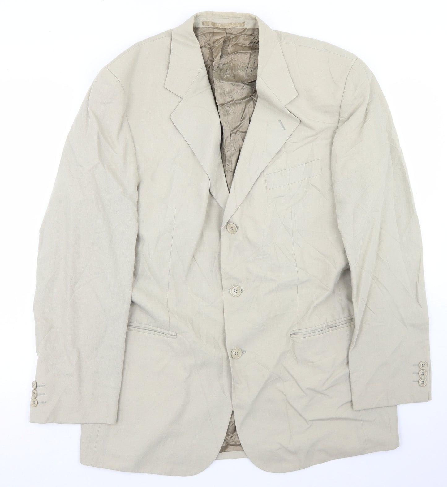 NEXT Mens Beige  Linen Jacket Blazer Size 42