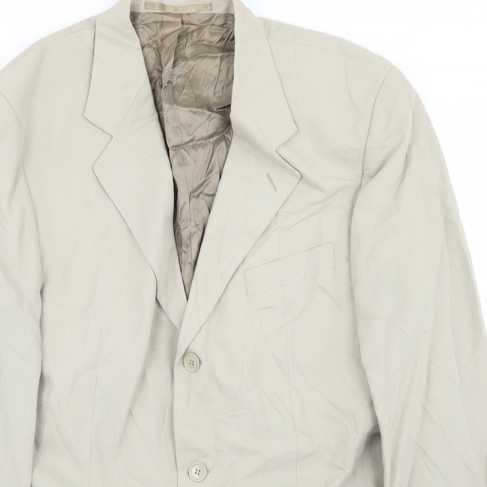 NEXT Mens Beige  Linen Jacket Blazer Size 42