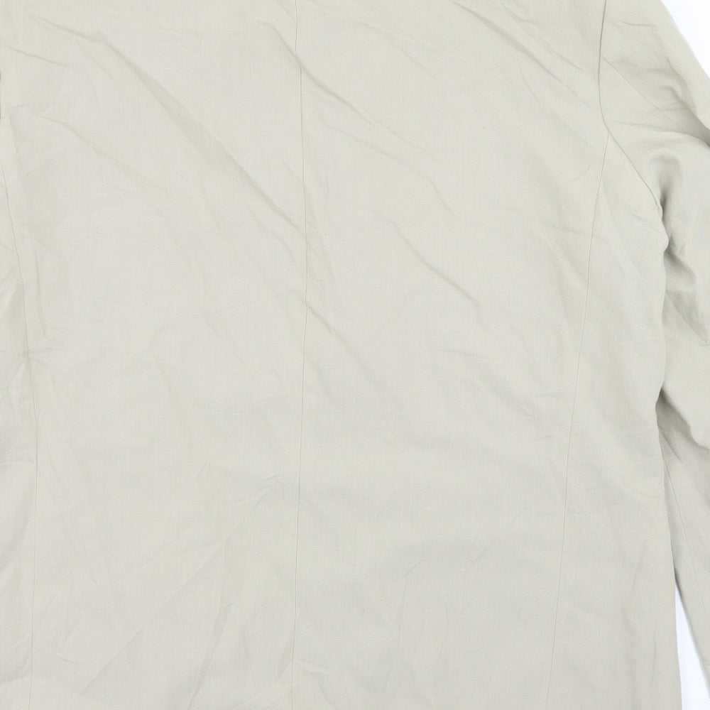 NEXT Mens Beige  Linen Jacket Blazer Size 42