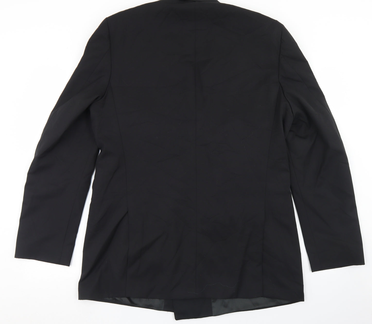 Austin Reed Mens Black  Wool Jacket Blazer Size 42