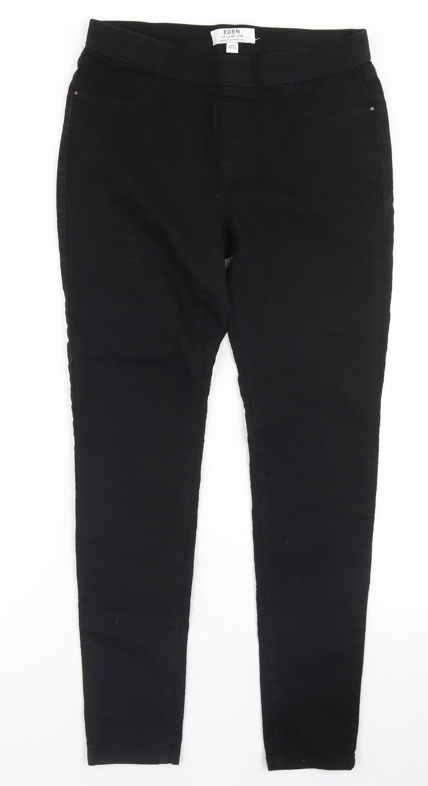Dorothy Perkins Womens Black  Cotton Jegging Jeans Size 12 L28 in Regular