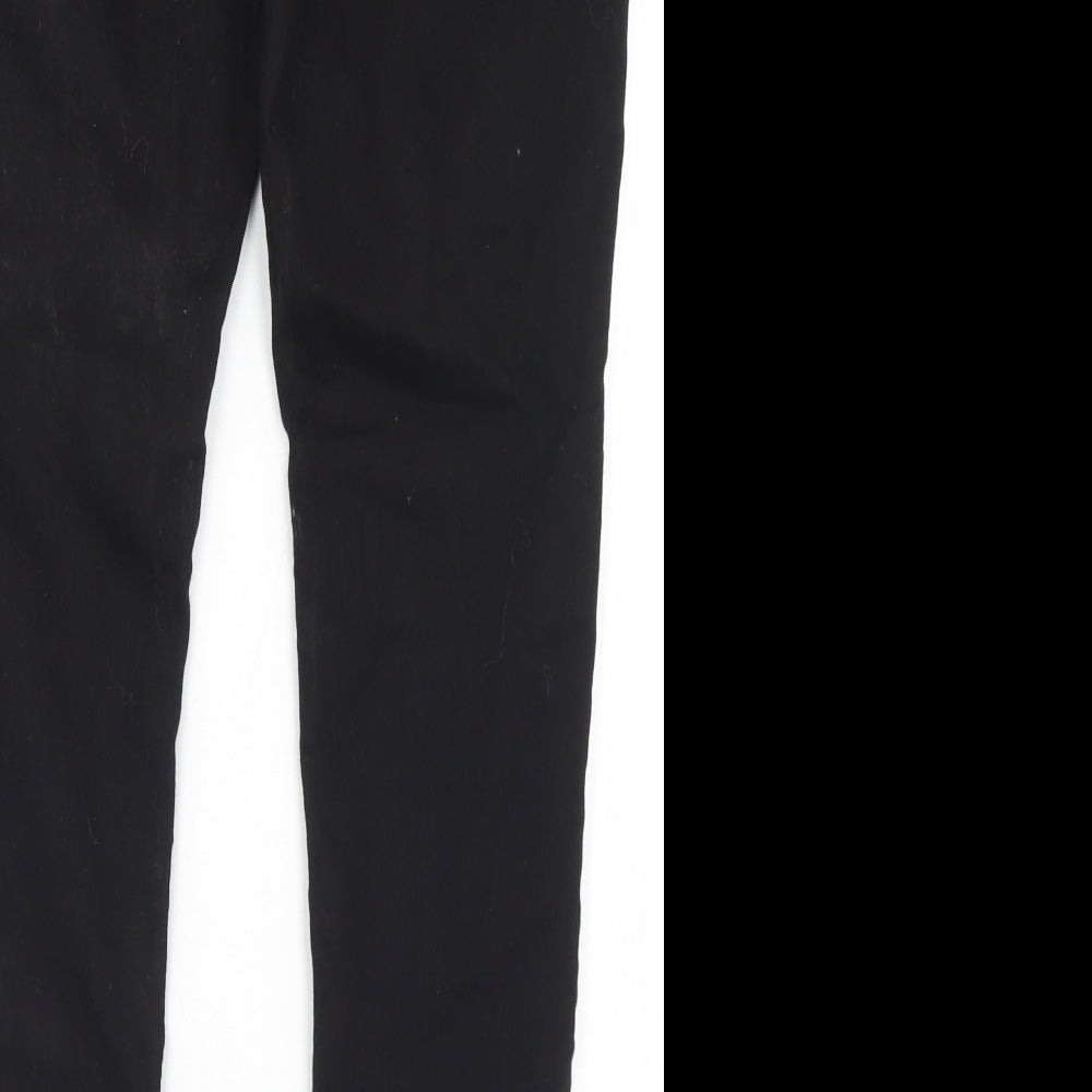 Dorothy Perkins Womens Black  Cotton Jegging Jeans Size 12 L28 in Regular
