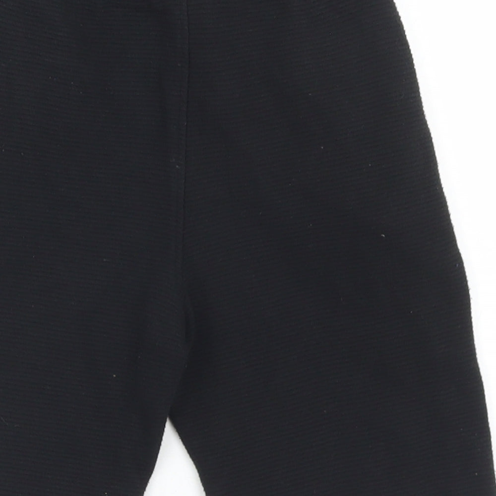 TU Boys Black  Cotton Sweat Shorts Size 6 Years  Regular Drawstring