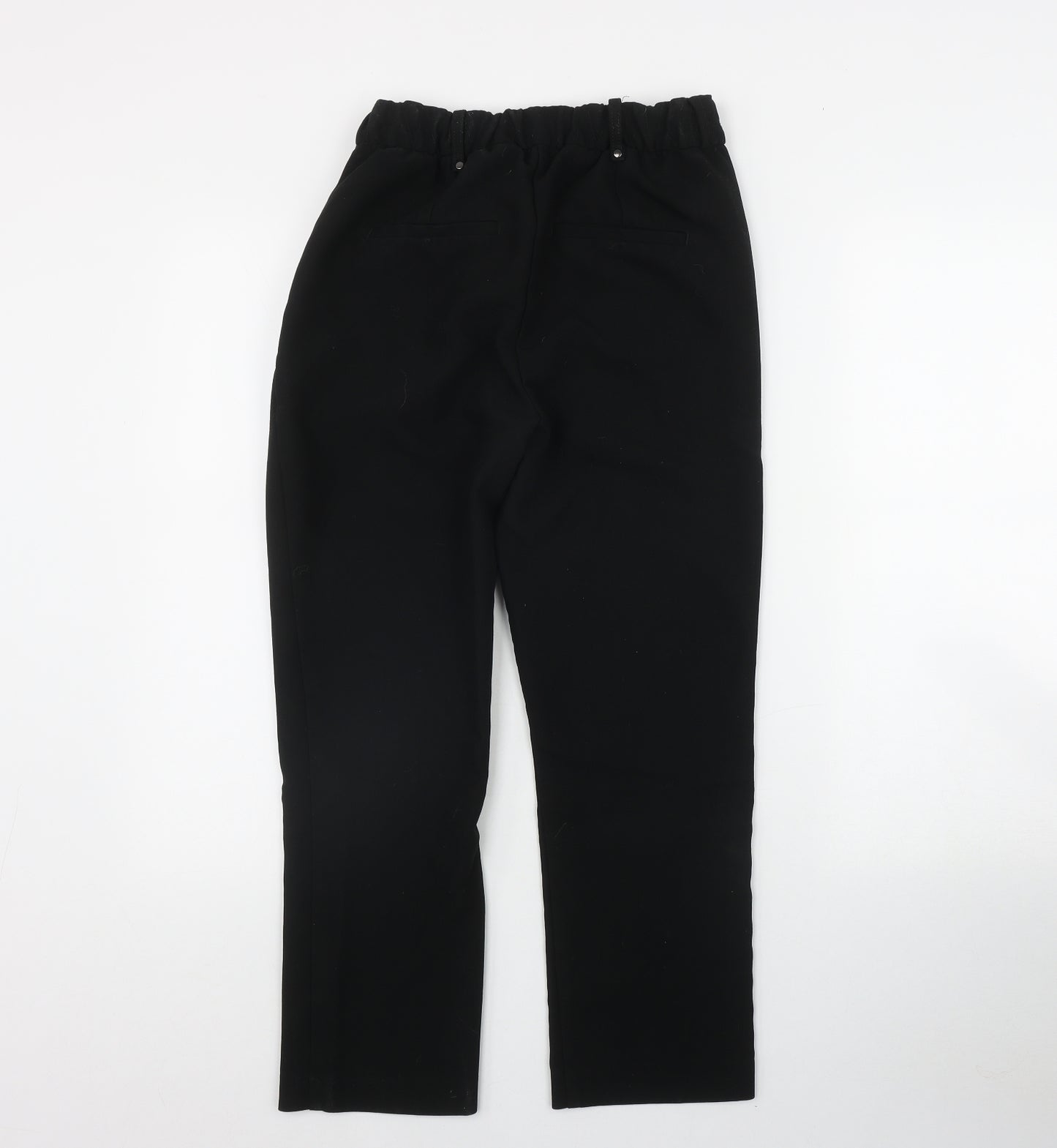 NEXT Womens Black  Polyester Trousers  Size 10 L25.5 in Regular