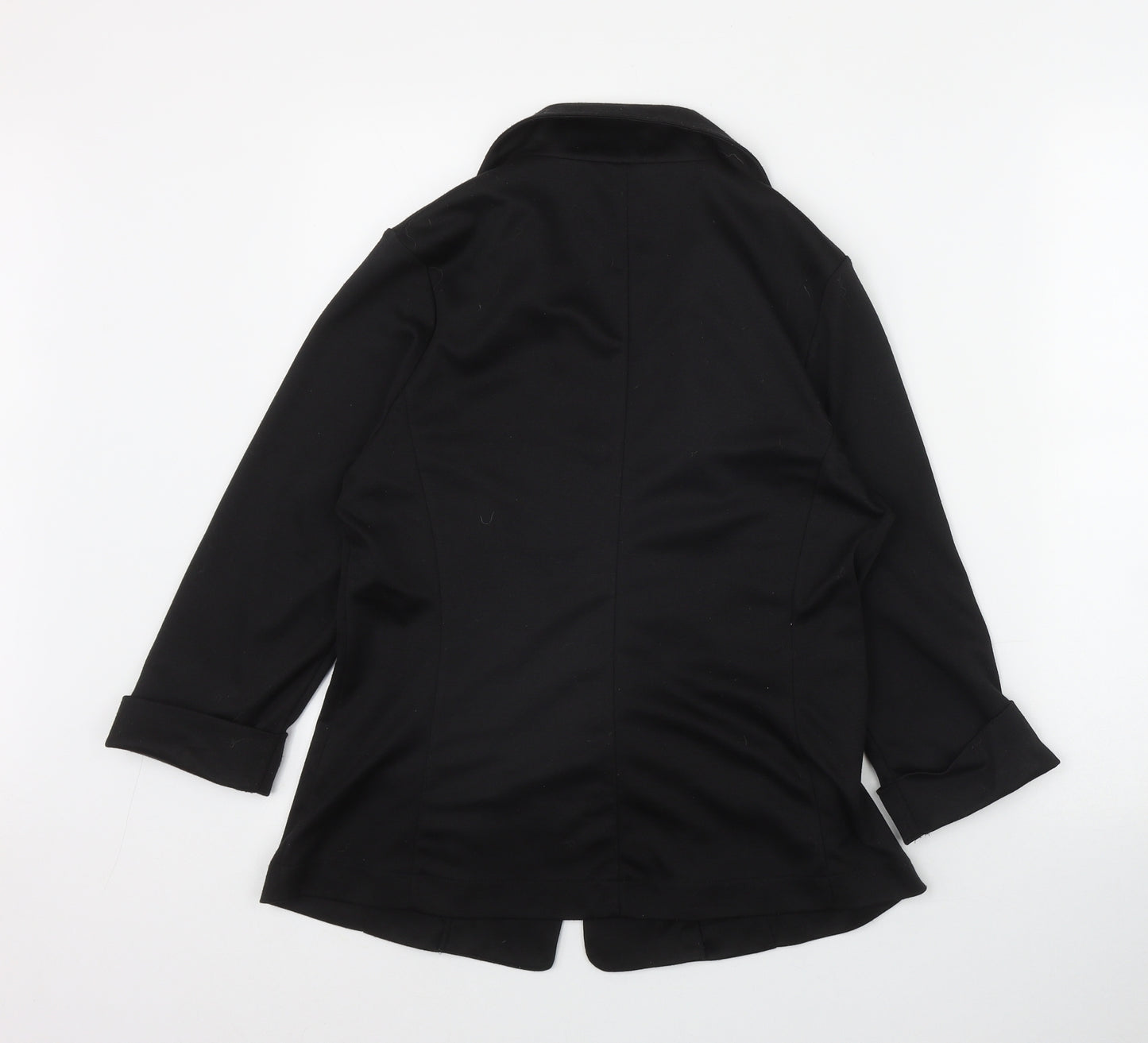 Internationale Womens Black   Jacket Blazer Size 14