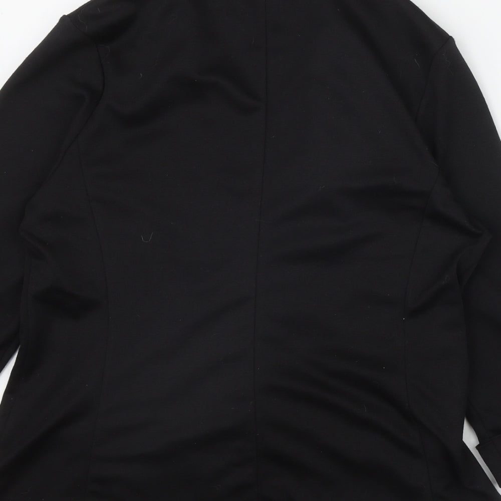 Internationale Womens Black   Jacket Blazer Size 14
