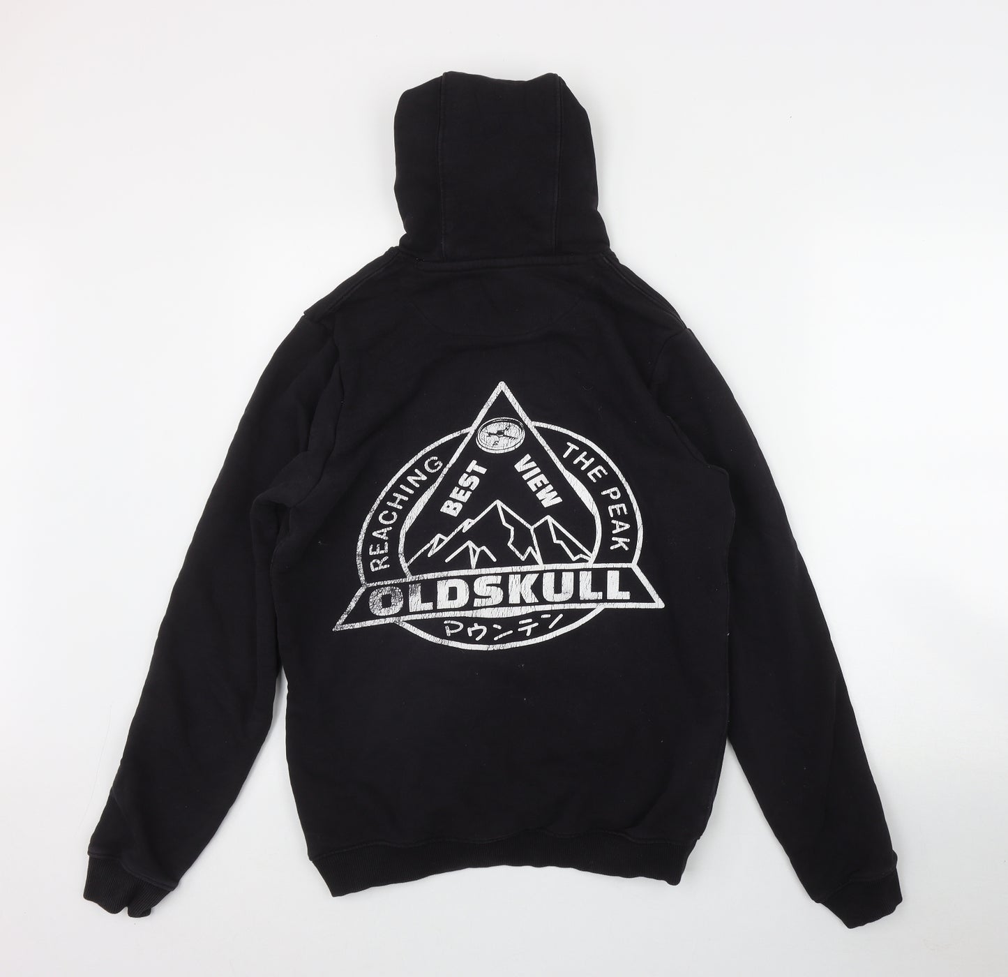 Oldskull Mens Blue  Cotton Pullover Hoodie Size S