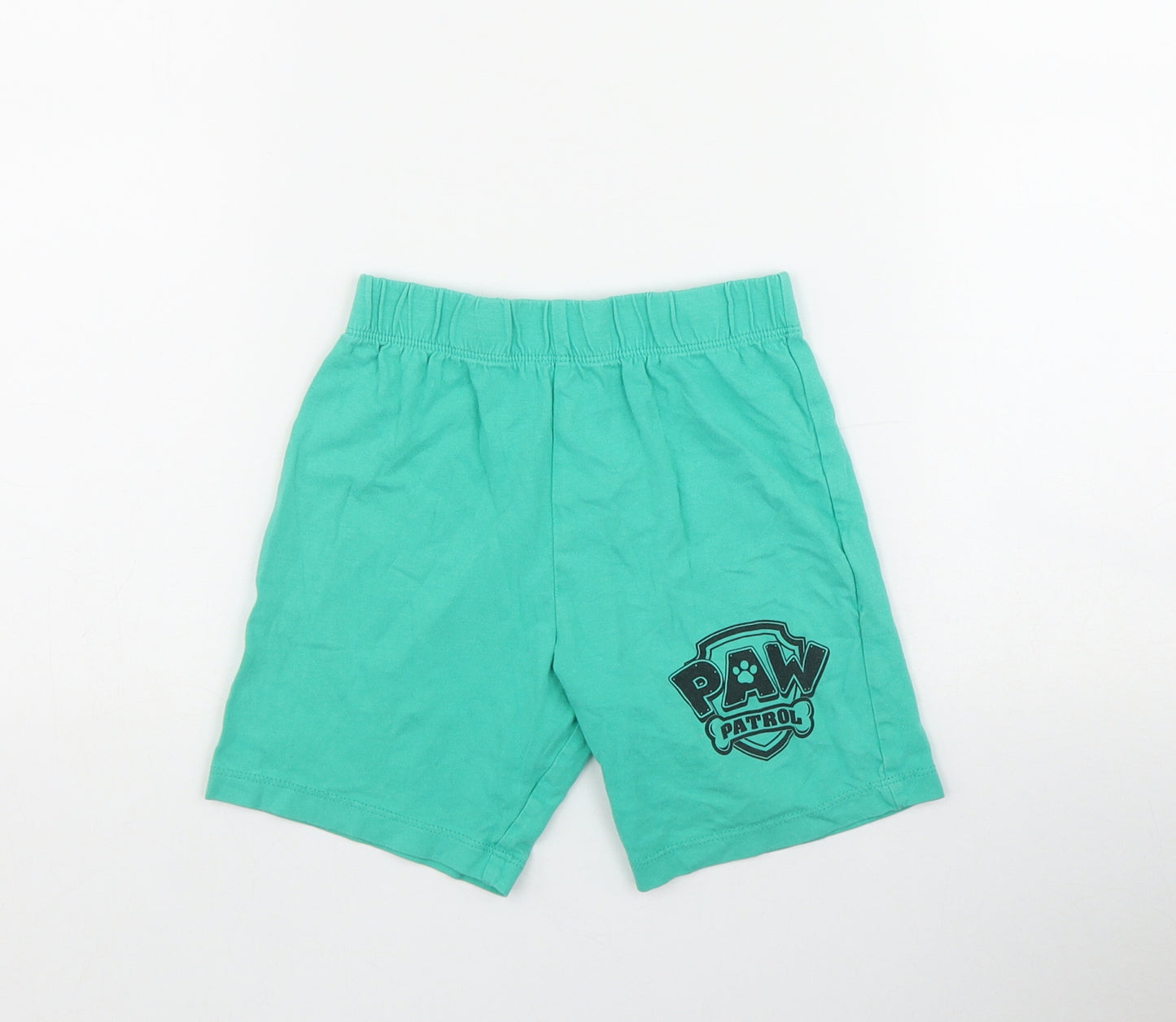 NEXT Boys Green  Cotton Sweat Shorts Size 3-4 Years  Regular  - 'Paw Patrol'