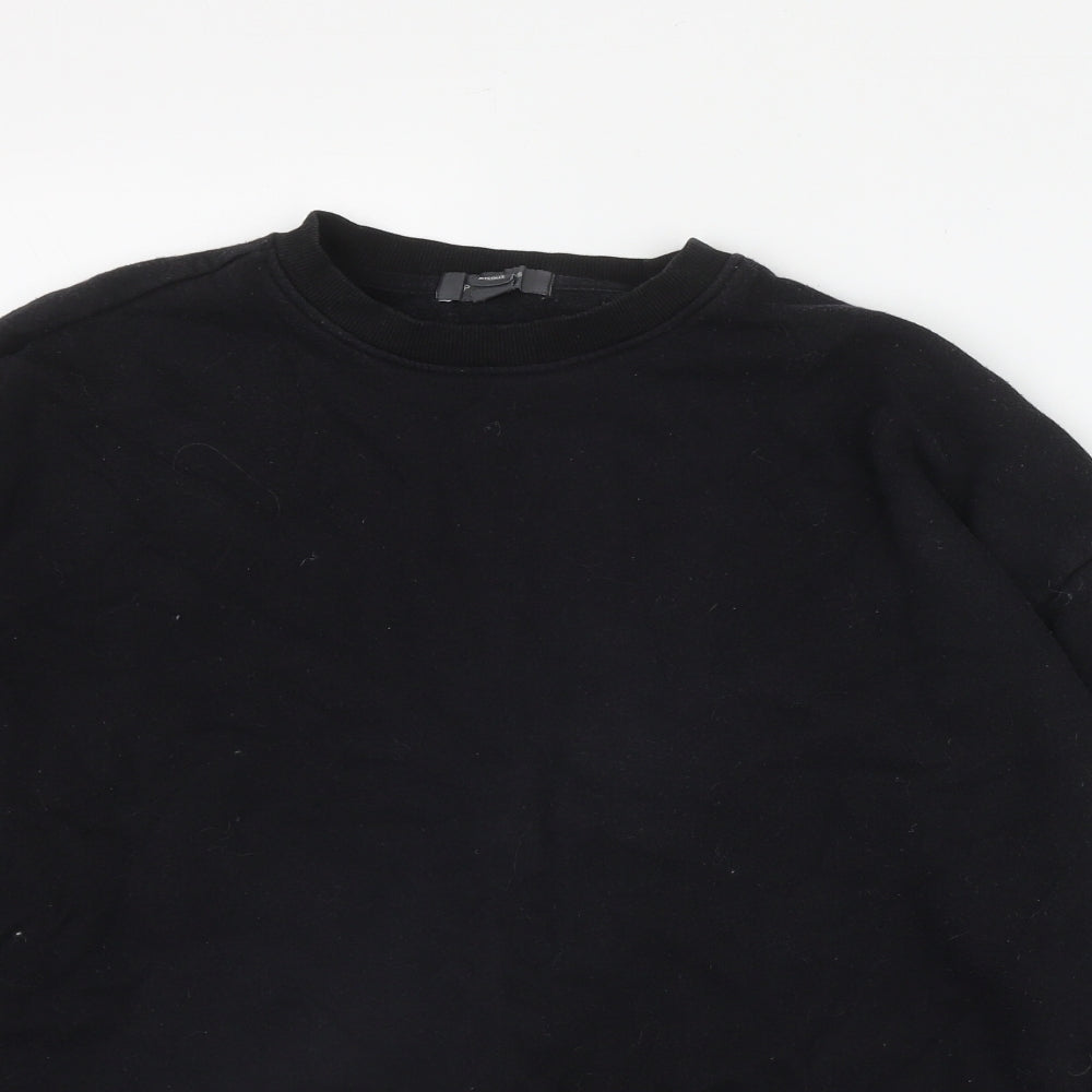 Primark Womens Black  Cotton Pullover Sweatshirt Size 12  Pullover