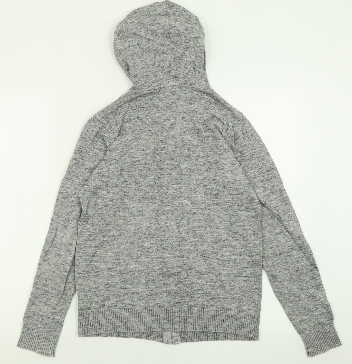 NEXT Boys Grey  Cotton Full Zip Hoodie Size 13 Years  Zip