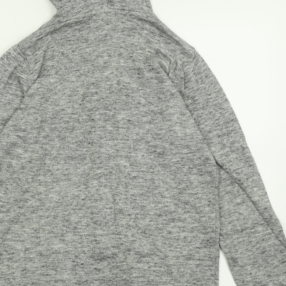 NEXT Boys Grey  Cotton Full Zip Hoodie Size 13 Years  Zip