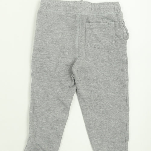 Blue Zoo Boys Grey  Cotton Jogger Trousers Size 2-3 Years  Regular Tie