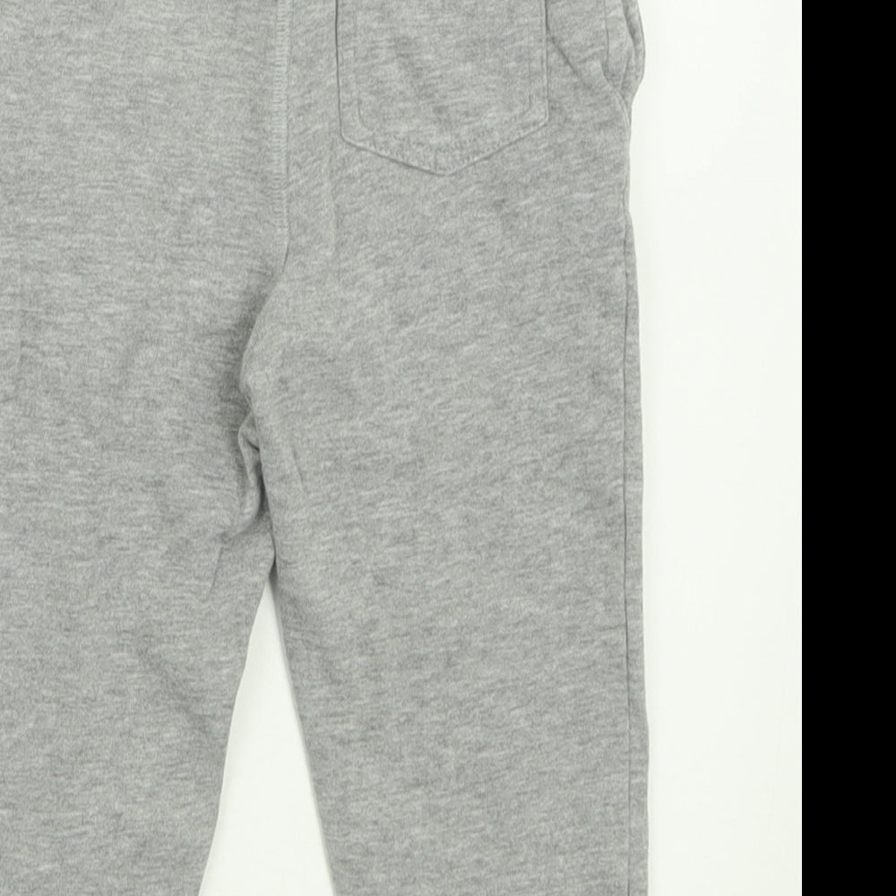 Blue Zoo Boys Grey  Cotton Jogger Trousers Size 2-3 Years  Regular Tie