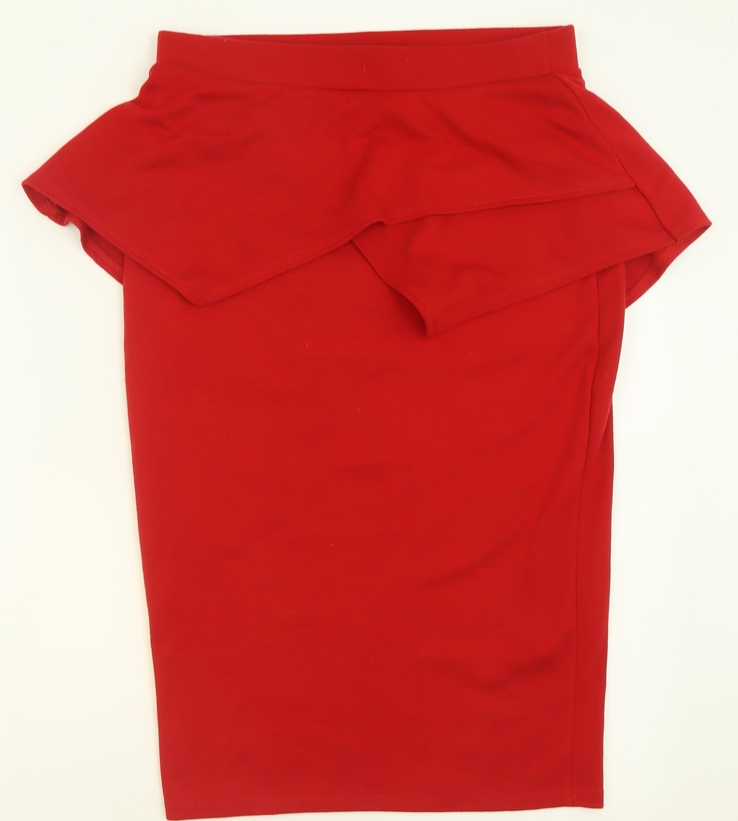 Boohoo Womens Red  Polyester A-Line Skirt Size 14