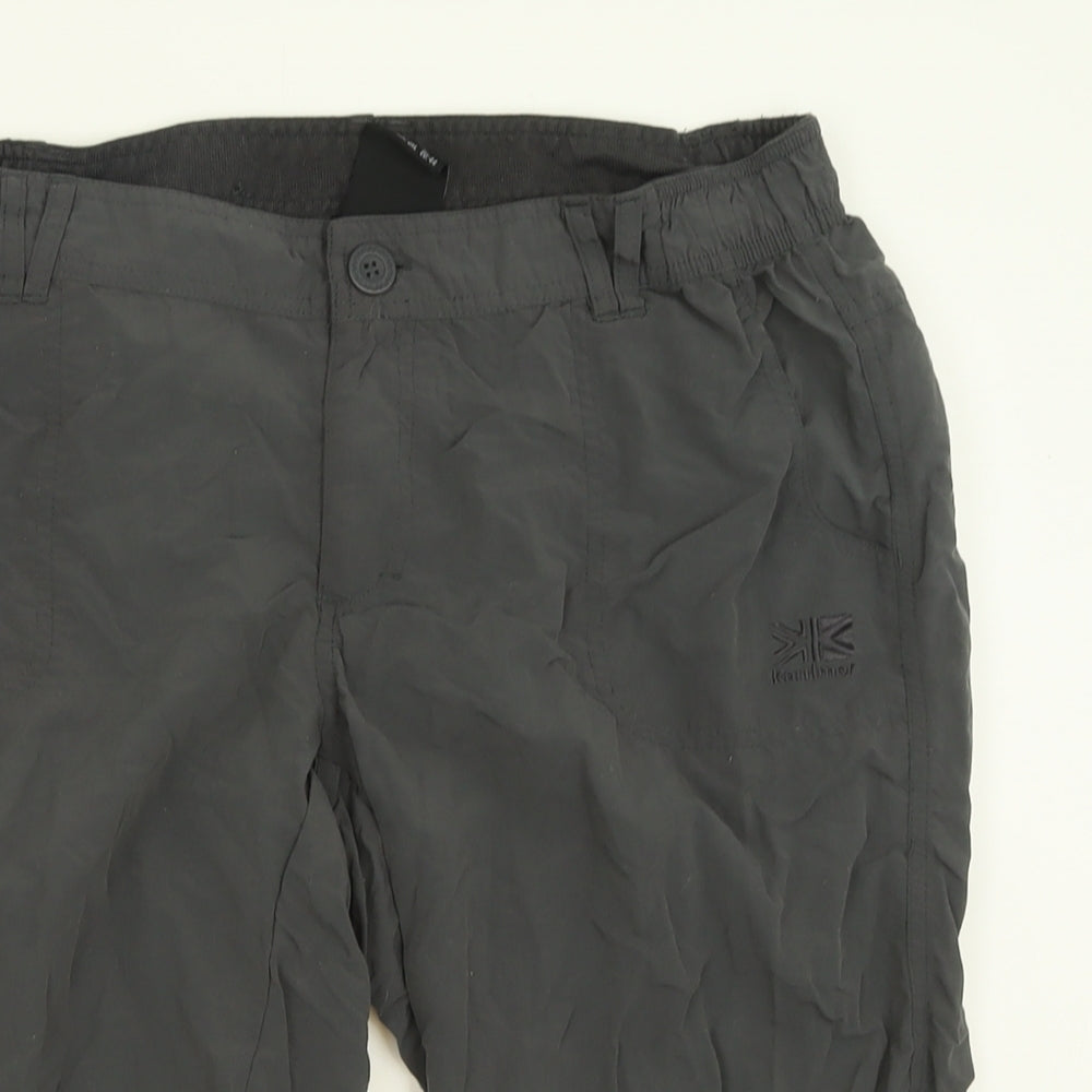Karrimor Womens Grey  Nylon Cargo Shorts Size 16 L16 in Regular Button