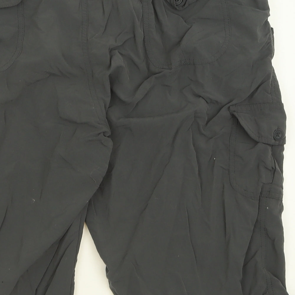 Karrimor Womens Grey  Nylon Cargo Shorts Size 16 L16 in Regular Button