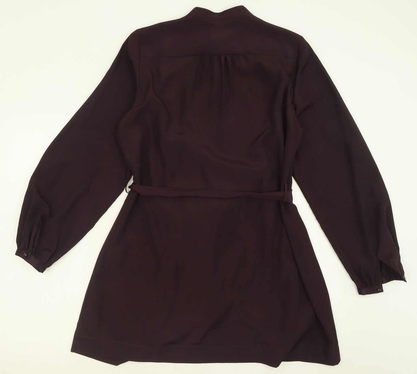 Autograph Womens Purple  Polyester A-Line  Size 18  Crew Neck Button