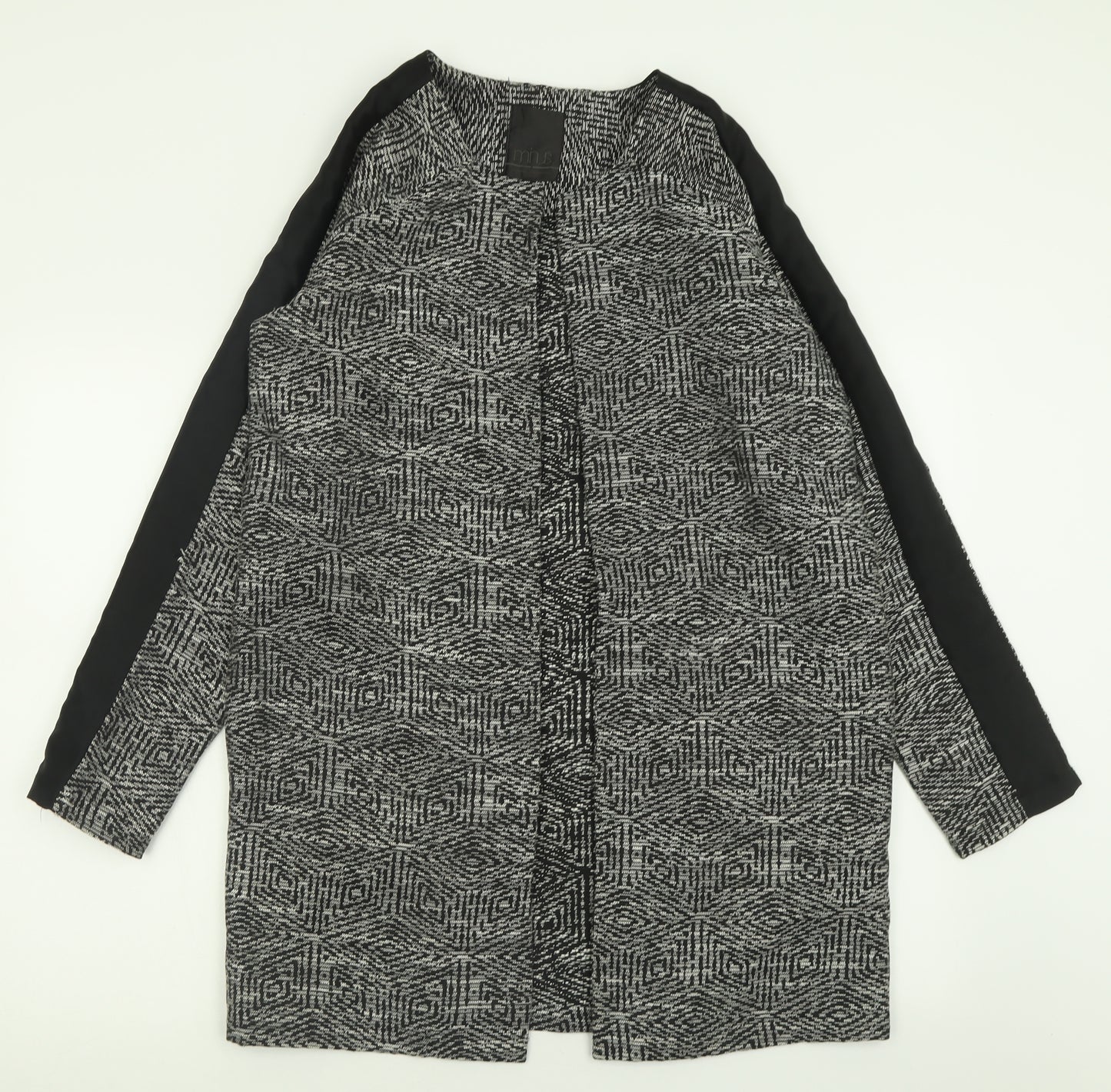 Minus Womens Black Geometric  Jacket Blazer Size 10