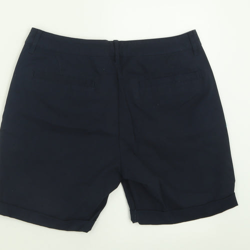 ASOS Mens Blue  Cotton Bermuda Shorts Size 32 in L7 in Regular Button