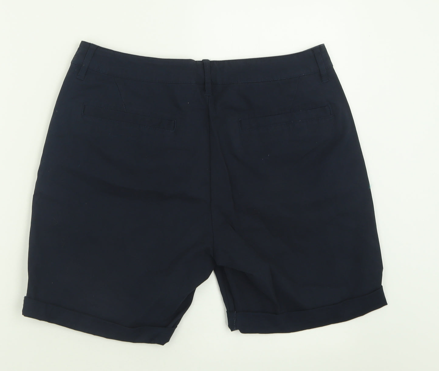 ASOS Mens Blue  Cotton Bermuda Shorts Size 32 in L7 in Regular Button