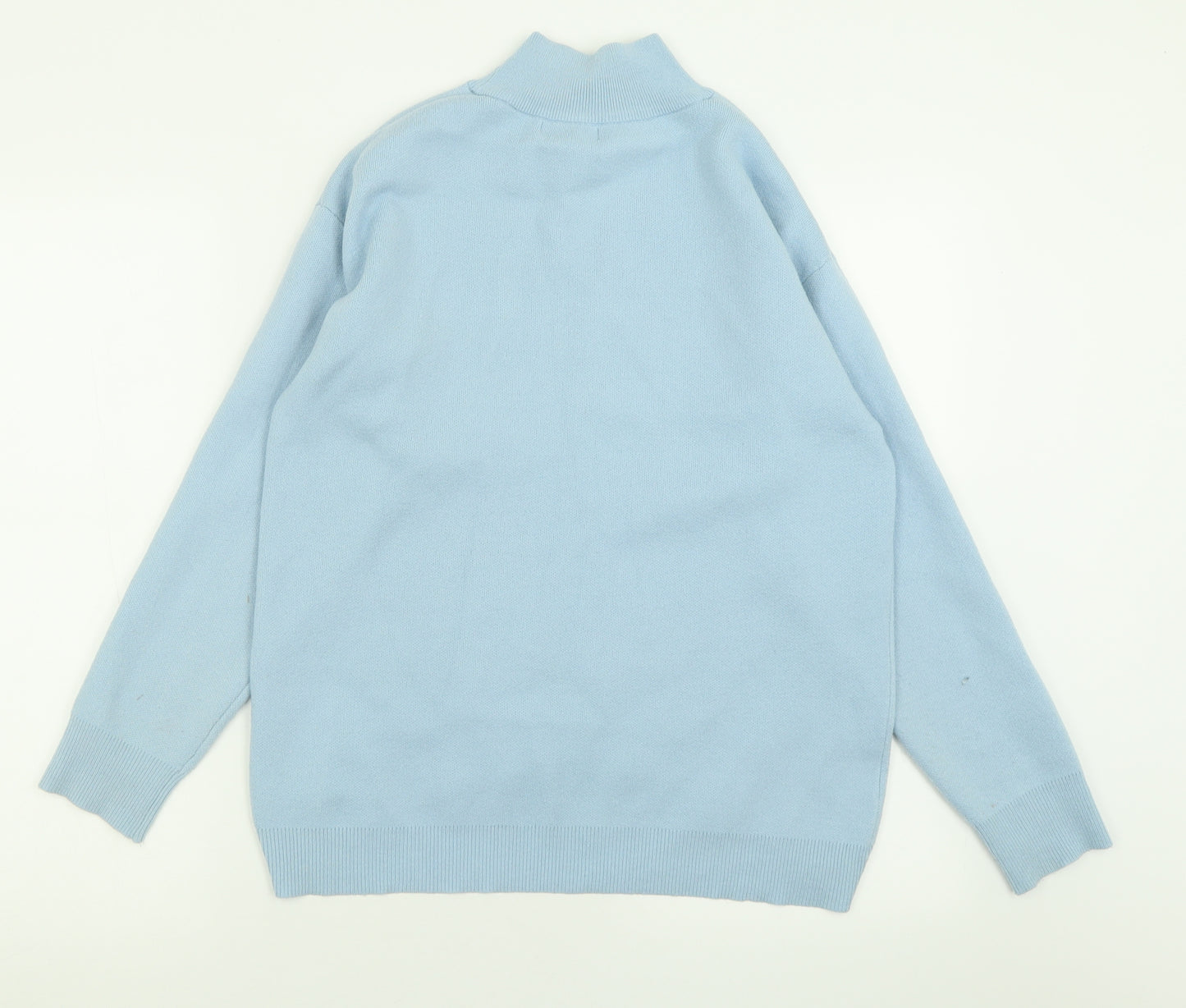 Primark Womens Blue High Neck  Polyester Pullover Jumper Size S