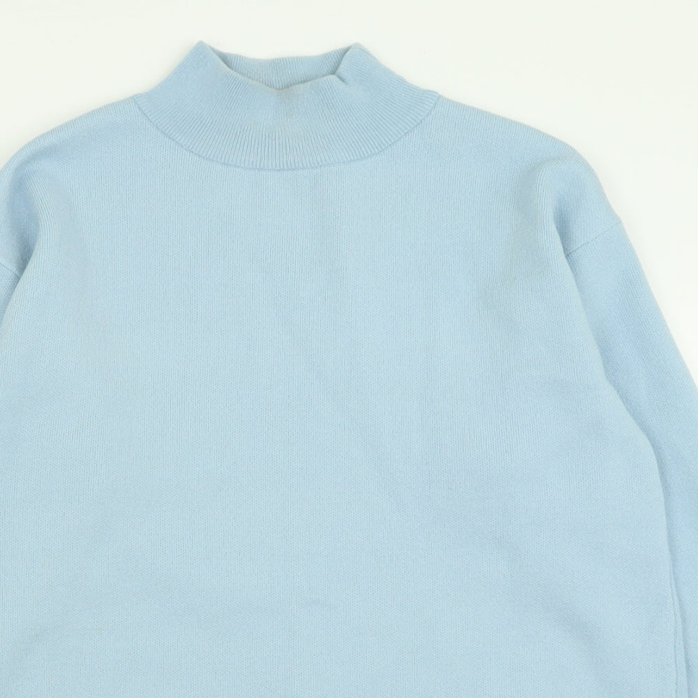 Primark Womens Blue High Neck  Polyester Pullover Jumper Size S