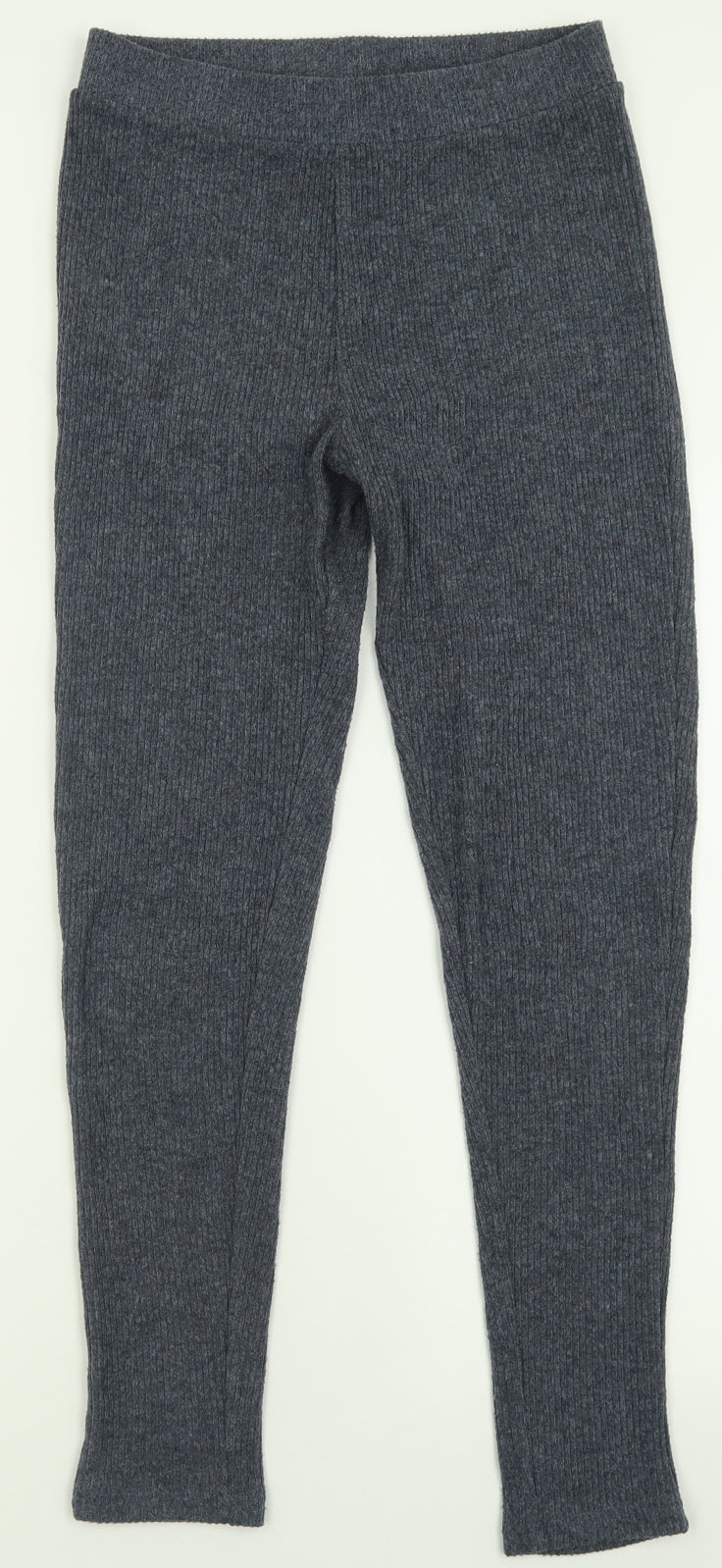 Primark Womens Black  Polyester Capri Leggings Size S L29 in   - ribbed fabric