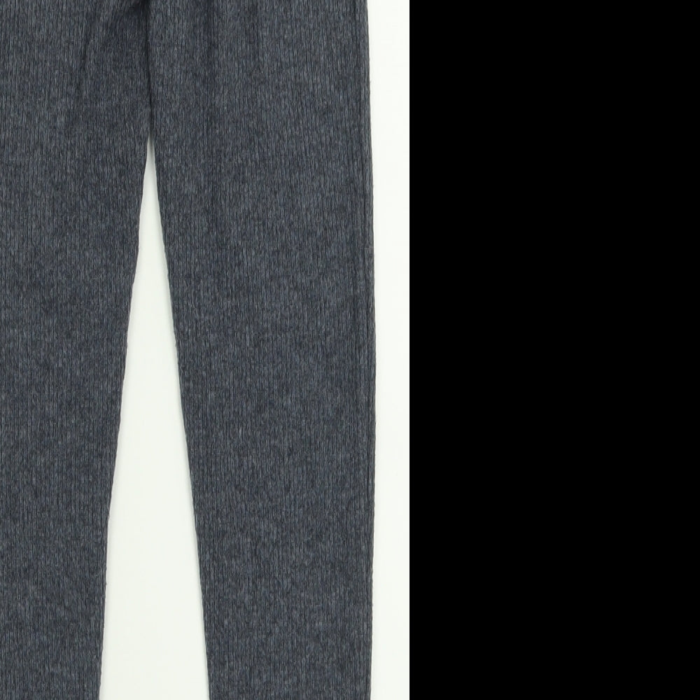 Primark Womens Black  Polyester Capri Leggings Size S L29 in   - ribbed fabric