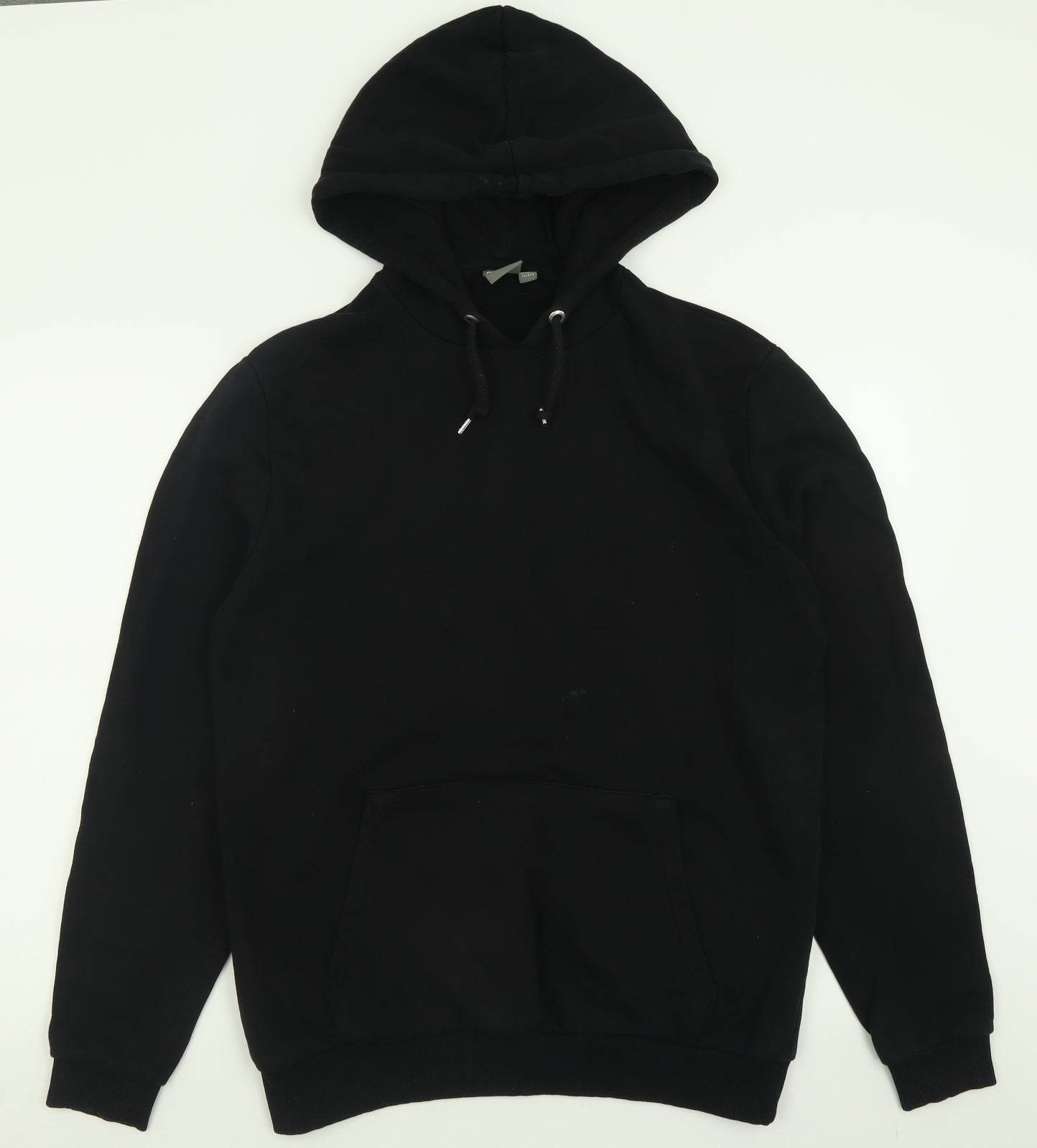 ASOS Mens Black  Cotton Pullover Hoodie Size M