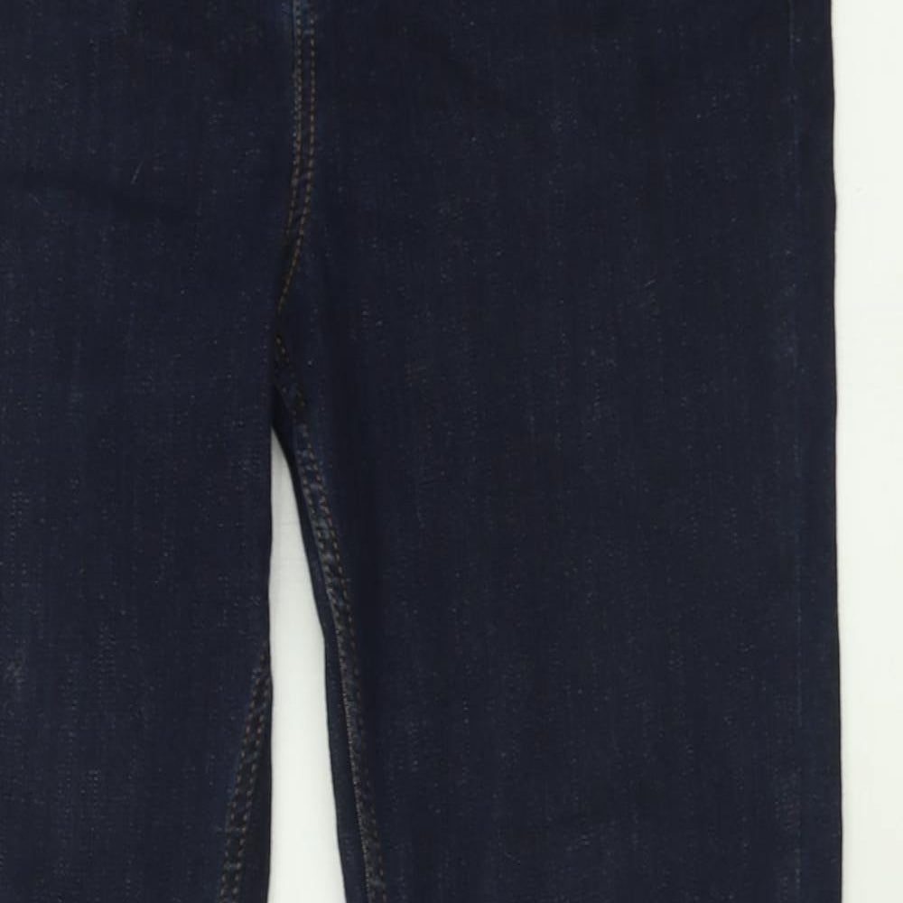Fat Face Womens Blue  Cotton Bootcut Jeans Size 14 L20 in Regular Button