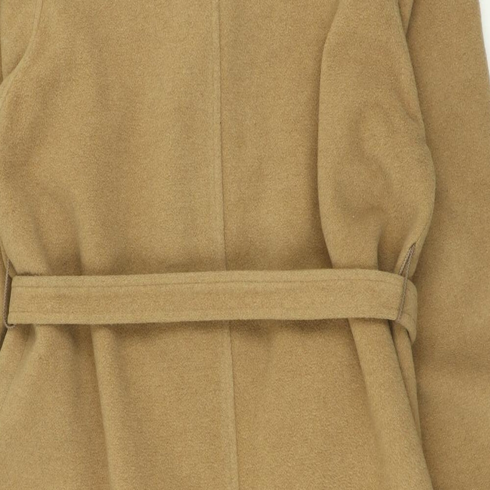 Lady English Womens Brown   Overcoat Coat Size 12  Button