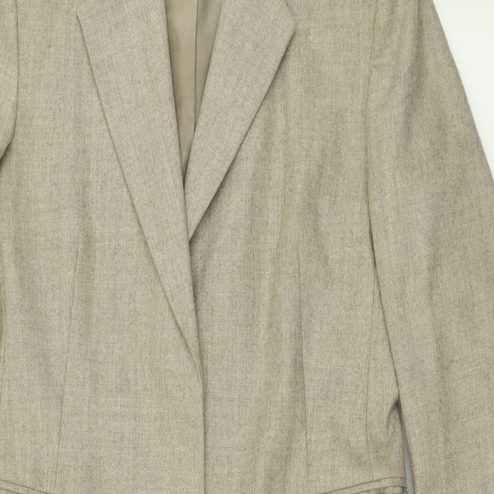 GREATPLAINS Womens Beige   Overcoat Coat Size L  Button