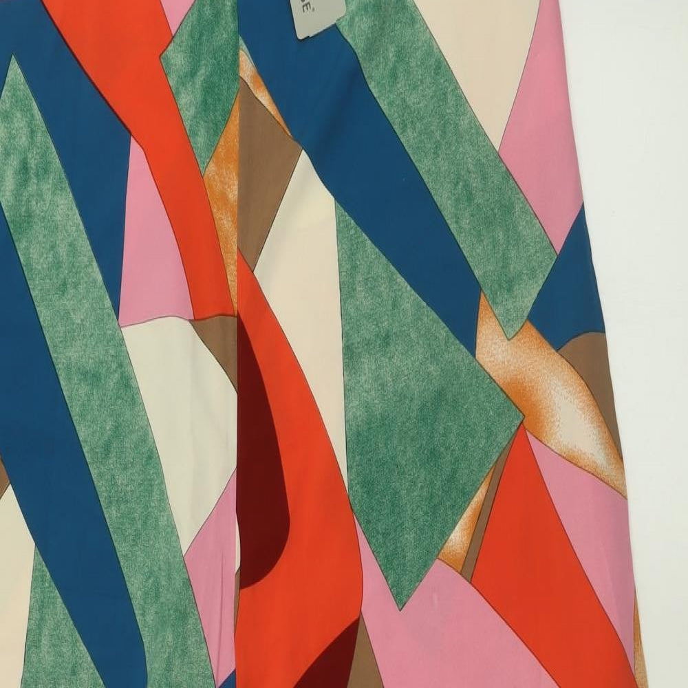 Luukse Womens Multicoloured Geometric Polyester Jumpsuit One-Piece Size L L30 in Pullover